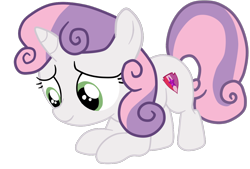 Size: 1280x866 | Tagged: safe, artist:gmaplay, derpibooru import, sweetie belle, pony, unicorn, cute, diasweetes, female, filly, no nostrils, simple background, smiling, solo, transparent background, vector