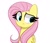 Size: 4096x3529 | Tagged: safe, artist:kittyrosie, fluttershy, pegasus, pony, blushing, cute, high res, looking at each other, shyabetes, simple background, white background