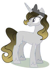 Size: 1160x1544 | Tagged: safe, artist:venomous-cookietwt, derpibooru import, oc, pony, unicorn, magical gay spawn, male, offspring, parent:king sombra, parent:prince blueblood, simple background, solo, stallion, transparent background