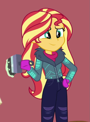 Size: 485x663 | Tagged: safe, derpibooru import, screencap, sunset shimmer, better together, equestria girls, holidays unwrapped, blizzard or bust, cropped, solo