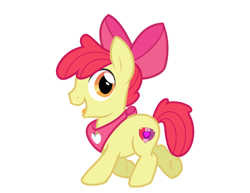 Size: 946x731 | Tagged: safe, artist:wicklesmack, derpibooru import, apple bloom, applebuck, pegasus, pony, bow, hair bow, male, open mouth, rule 63, simple background, white background