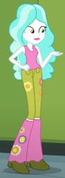 Size: 138x373 | Tagged: safe, derpibooru import, screencap, paisley, better together, equestria girls, fomo, cropped, solo