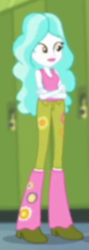 Size: 399x1118 | Tagged: safe, derpibooru import, screencap, paisley, better together, equestria girls, fomo, cropped, solo