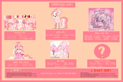 Size: 3543x2362 | Tagged: safe, artist:maiii-san, derpibooru import, oc, oc only, oc:cherry bloom, unicorn, advertisement, base used, commission info, female, horn, mare, unicorn oc