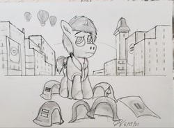 Size: 2536x1873 | Tagged: safe, derpibooru import, shining armor, pony, unicorn, equal sign, male, sketch, solo, stallion, traditional art, wolfenstein