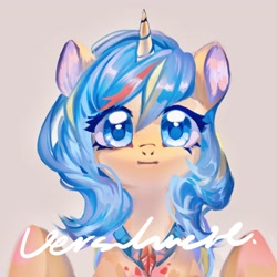 Size: 2048x2048 | Tagged: safe, artist:tingsan, derpibooru import, oc, oc only, pony, unicorn, bust, horn, solo, unicorn oc