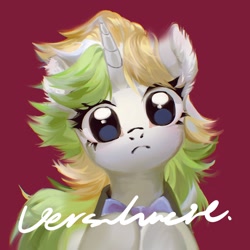 Size: 2048x2048 | Tagged: safe, artist:tingsan, derpibooru import, oc, oc only, pony, unicorn, bust, horn, solo, unicorn oc