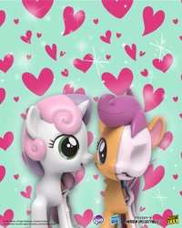 Size: 1639x2048 | Tagged: safe, derpibooru import, part of a set, scootaloo, sweetie belle, pegasus, pony, unicorn, 3d render, bone, cute, cutealoo, diasweetes, dissectibles, duo, female, filly, freeny's hidden dissectibles, merchandise, mighty jaxx, my little pony logo, official, organs, poster, skeleton