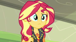 Size: 1920x1073 | Tagged: safe, derpibooru import, screencap, sunset shimmer, better together, equestria girls, sock it to me, solo