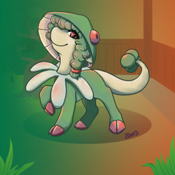 Size: 1024x1024 | Tagged: safe, artist:bean-sprouts, derpibooru import, pony, breloom, pokémon, ponified, solo