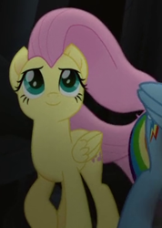 Size: 282x397 | Tagged: safe, derpibooru import, screencap, fluttershy, rainbow dash, my little pony: the movie, cropped