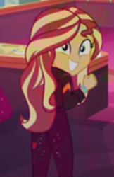 Size: 229x354 | Tagged: safe, derpibooru import, screencap, sunset shimmer, better together, equestria girls, cropped, how to backstage, solo