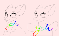 Size: 5752x3500 | Tagged: safe, artist:nyota71, derpibooru import, earth pony, pony, commission, icon, pride, pride month, smiling, solo, ych example, ych sketch, your character here