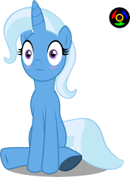 Size: 1865x2529 | Tagged: safe, artist:kyoshyu, derpibooru import, trixie, pony, blushing, simple background, solo, transparent background, wavy mouth