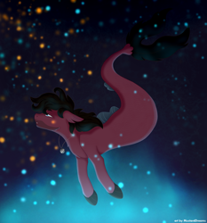 Size: 2800x3000 | Tagged: safe, artist:mustarddreams, derpibooru import, pony, seapony (g4), bring me the horizon, commission, facial hair, fins, fish tail, high res, jewelry, jordan fish, male, necklace, ponified, solo, space, ych result