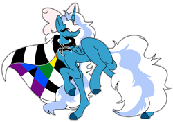 Size: 3366x2376 | Tagged: safe, artist:tr33-sap, derpibooru import, oc, oc only, oc:fleurbelle, alicorn, pony, alicorn oc, bow, eyes closed, female, hair bow, high res, horn, mare, simple background, solo, straight ally flag, transparent background, wings