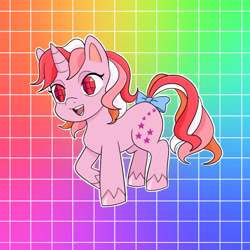 Size: 1280x1280 | Tagged: safe, artist:squiddlyn, derpibooru import, galaxy (g1), unicorn, female, mare, solo