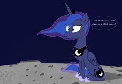 Size: 2671x1838 | Tagged: safe, artist:lightlemon, derpibooru import, princess luna, alicorn, pony, female, high res, mare, moon, solo