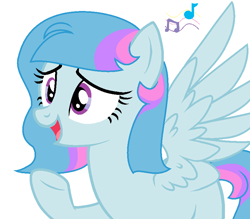 Size: 818x718 | Tagged: safe, derpibooru import, oc, oc only, pegasus, pony, female, mare, music notes, pegasus oc, simple background, solo, vector, white background