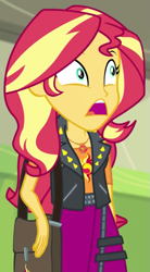 Size: 349x631 | Tagged: safe, derpibooru import, screencap, sunset shimmer, better together, equestria girls, sock it to me, cropped, solo