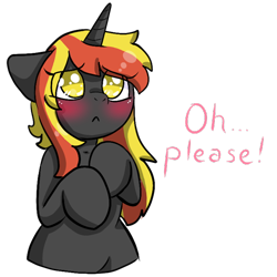 Size: 512x512 | Tagged: safe, artist:alex69vodka, derpibooru import, oc, oc only, oc:java, pony, unicorn, blushing, female, looking at you, simple background, sticker, text, transparent background