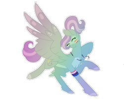 Size: 1035x835 | Tagged: safe, artist:magicuniclaws, derpibooru import, oc, pegasus, pony, female, mare, pride, pride flag, simple background, solo, transparent background