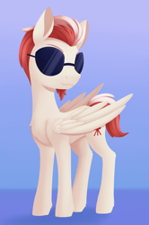 Size: 1164x1755 | Tagged: safe, artist:dusthiel, derpibooru import, oc, oc only, pegasus, pony, male, solo, stallion, sunglasses