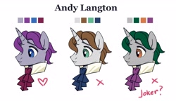 Size: 3558x2050 | Tagged: safe, artist:lunnitavaldez, derpibooru import, oc, oc only, oc:andy langton, pony, unicorn, horn, solo, unicorn oc