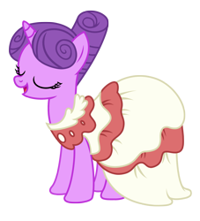 Size: 2603x2867 | Tagged: safe, artist:three uncle, derpibooru import, north star, pony, unicorn, make new friends but keep discord, background pony, clothes, dress, eyes closed, female, gala dress, mare, open mouth, simple background, smiling, solo, transparent background, vector