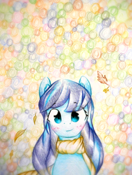 Size: 1920x2560 | Tagged: safe, artist:stardust0130, derpibooru import, coloratura, earth pony, pony, clothes, female, looking at you, mare, scarf, smiling, smiling at you, solo