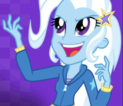 Size: 500x429 | Tagged: safe, derpibooru import, trixie, human, equestria girls, cropped, official, open mouth