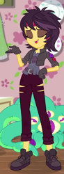 Size: 219x592 | Tagged: safe, derpibooru import, screencap, sunset shimmer, better together, costume conundrum, equestria girls, converse, costume, cropped, shoes, solo, vampire shimmer