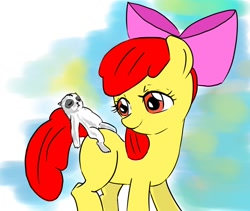 Size: 950x800 | Tagged: safe, artist:uguisunokoe1919, derpibooru import, apple bloom, animal, female, filly