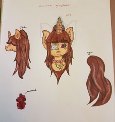 Size: 1931x2048 | Tagged: safe, artist:agdapl, derpibooru import, oc, oc only, oc:rose black, pony, unicorn, bust, duo, eyepatch, female, glowing horn, horn, mare, signature, unicorn oc