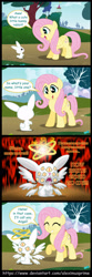 Size: 1600x4815 | Tagged: safe, artist:aleximusprime, derpibooru import, angel bunny, fluttershy, angel, pegasus, pony, rabbit, seraph, angel is a bunny bastard, angelic bunny, angelic wings, animal, biblically accurate angels, comic, creepy, cute, duo, eye, eyes, female, fire, high res, male, mare, multiple wings, ophanim, scary, that explains everything, wings
