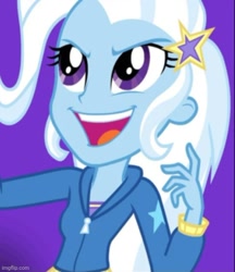 Size: 500x579 | Tagged: safe, derpibooru import, screencap, trixie, equestria girls, cropped, female, official, solo