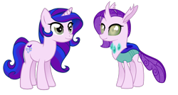 Size: 1400x750 | Tagged: safe, artist:couratiel, derpibooru import, oc, oc:parka posy, changedling, changeling, pony, unicorn, disguise, disguised changeling, female, mare, self ponidox, simple background, solo, transparent background