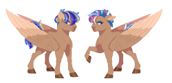 Size: 6344x3102 | Tagged: safe, artist:gigason, derpibooru import, oc, oc only, pegasus, pony, brother and sister, colt, female, filly, male, offspring, parent:dumbbell, parent:rainbow dash, parents:dumbdash, siblings, simple background, transparent background, two toned wings, wings