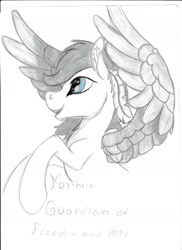 Size: 1275x1752 | Tagged: safe, artist:silbernepegasus, derpibooru import, oc, pegasus, northice, solo