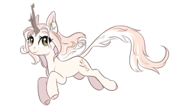 Size: 1380x881 | Tagged: safe, artist:doekitty, derpibooru import, oc, oc:hazel, kirin, female, simple background, solo, transparent background