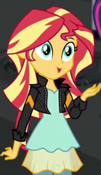 Size: 284x490 | Tagged: safe, derpibooru import, screencap, sunset shimmer, equestria girls, movie magic, spoiler:eqg specials, cropped, solo