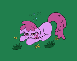 Size: 1583x1254 | Tagged: safe, artist:librarylonging, derpibooru import, berry punch, berryshine, earth pony, drunk, missing cutie mark, solo