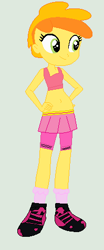 Size: 198x474 | Tagged: safe, artist:jadethepegasus, derpibooru import, peachy pie, equestria girls, equestria girls-ified, exeron fighters, martial arts kids, martial arts kids outfits