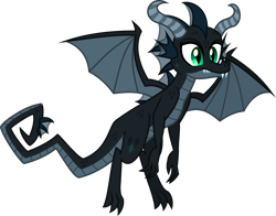 Size: 2192x1716 | Tagged: safe, artist:lightningbolt, derpibooru exclusive, derpibooru import, oc, oc only, oc:pyrolysis, dragon, .svg available, claws, dragon wings, fangs, fins, flying, horns, male, scales, simple background, slit eyes, solo, spread wings, svg, tail, transparent background, vector, wings