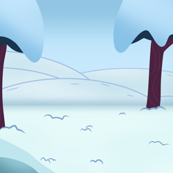 Size: 3000x3000 | Tagged: safe, artist:pizzamovies, derpibooru import, background, barely pony related, hill, no pony, show accurate, snow, tree