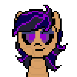 Size: 250x250 | Tagged: safe, artist:nukepony360, derpibooru import, oc, oc only, oc:nightglow, pony, robot, robot pony, android, pixel art, simple background, smiling, smirk, transparent background