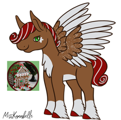 Size: 1070x1056 | Tagged: safe, artist:misskanabelle, derpibooru import, oc, oc only, pegasus, pony, chest fluff, male, pegasus oc, signature, smiling, solo, stallion, two toned wings, unshorn fetlocks, wings