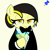 Size: 2048x2048 | Tagged: safe, artist:dtavs.exe, artist:ponymultiplier, oc, oc:leslie fair, earth pony, pony, acres avatar, base used, clothes, female, hat, holding, lidded eyes, looking at you, mare, smiling, suit, tuxedo, two toned mane, wine