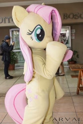 Size: 640x960 | Tagged: safe, artist:pupanicorn, derpibooru import, fluttershy, human, clothes, convention, cosplay, costume, fursuit, irl, irl human, photo