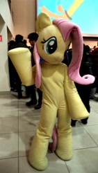 Size: 540x960 | Tagged: safe, artist:pupanicorn, derpibooru import, fluttershy, human, clothes, convention, cosplay, costume, fursuit, irl, irl human, photo, ponysuit